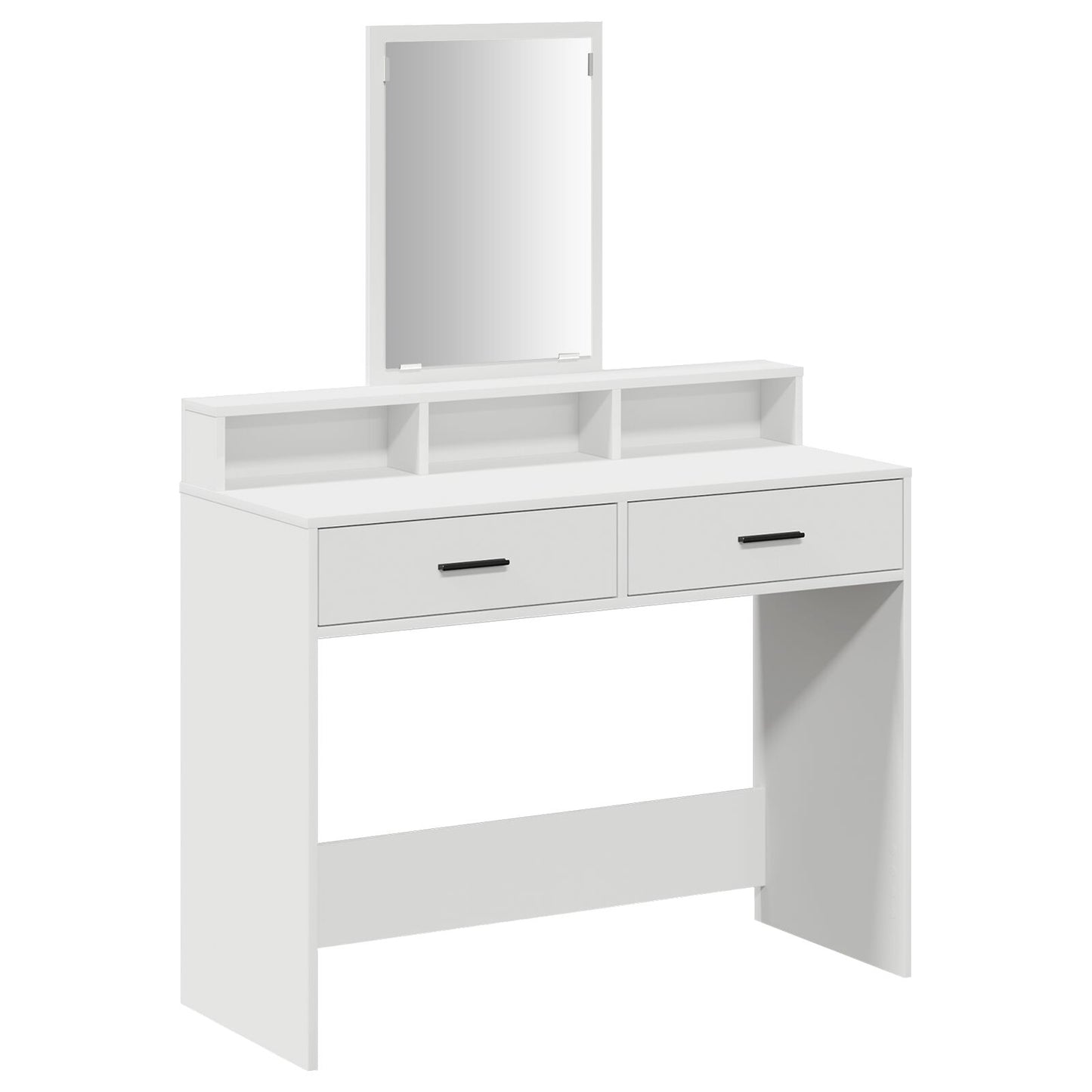 Kaptafel Met Lades - - 100 x 41 x 140 cm Wit
