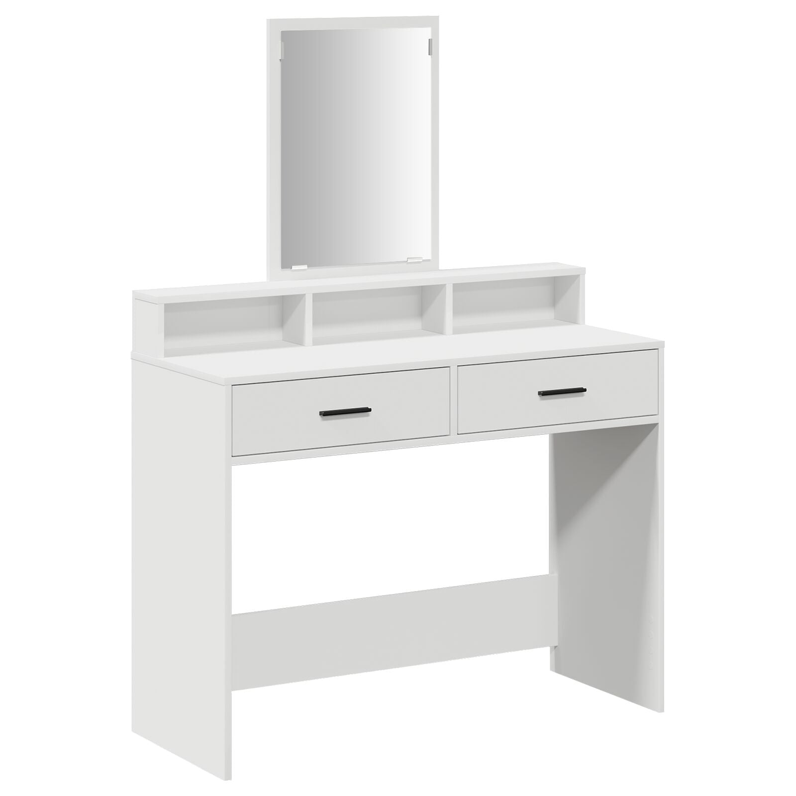 Kaptafel Met Lades - - 100 x 41 x 140 cm Wit