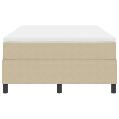 Boxspring Bed Met Matras Lichtgroen Grijs Klein Tweepersoons Corduroy Stof