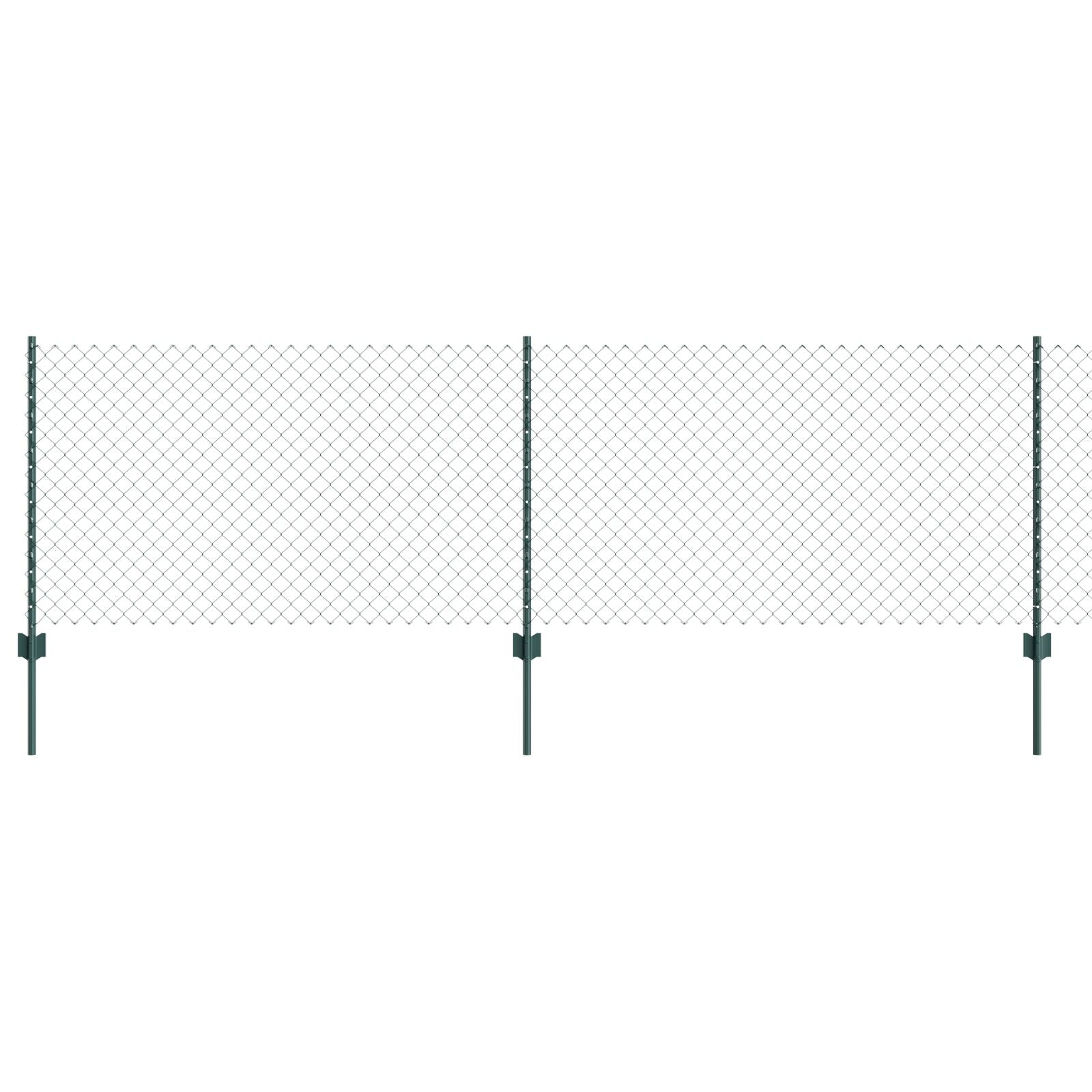 Kettenschuifhek Met 10 U Posts Groen 0.8X10 M Staal