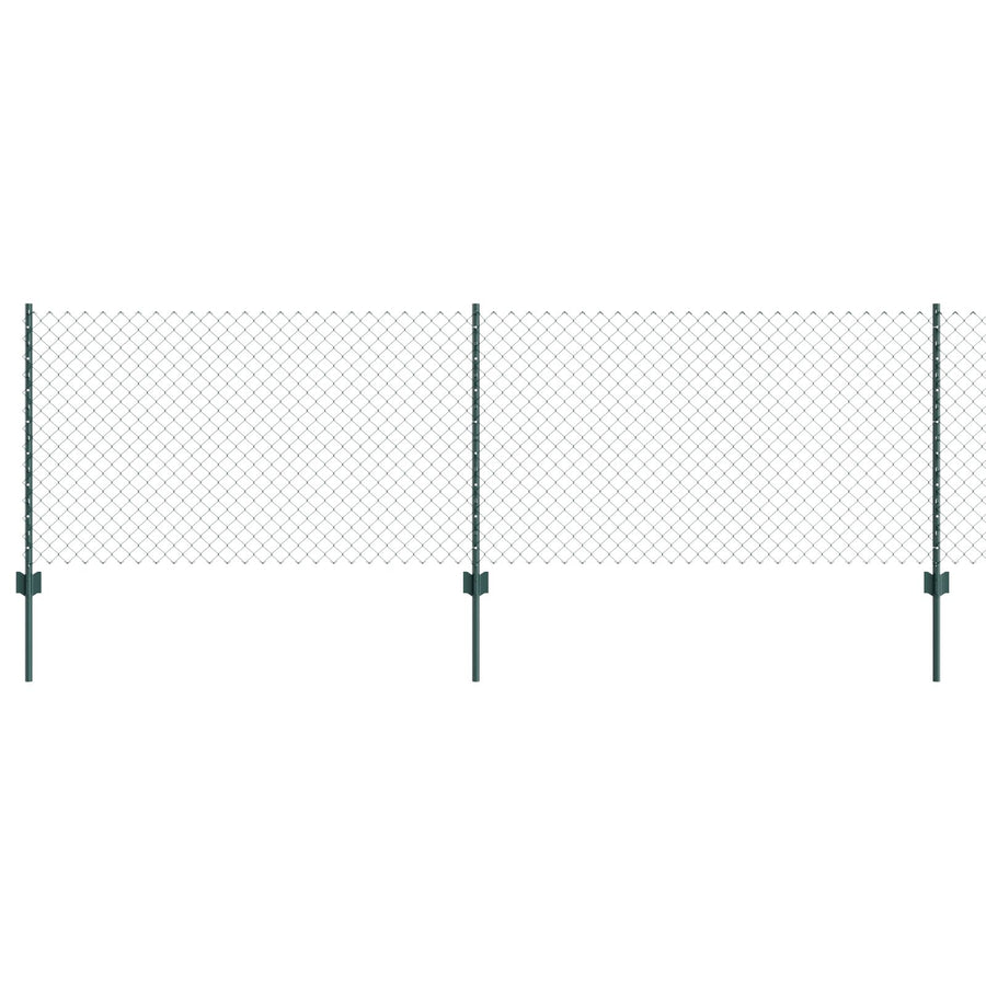 Kettenschuifhek Met 10 U Posts Groen 0.8X10 M Staal