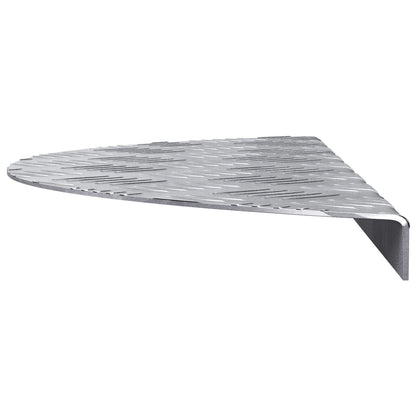 Aluminium Trap Treden 5 Stuks Antislip 60X18 Cm 60 x 18 x 2.5 cm Semi-ovale