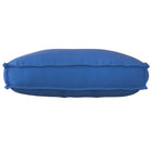 Stoelkussen 70x40x12 cm koningsblauw polyester