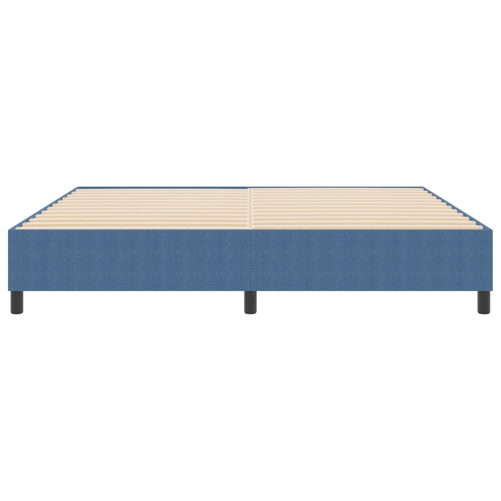 Boxspring Bed Velours Blauw 200 x 200 cm