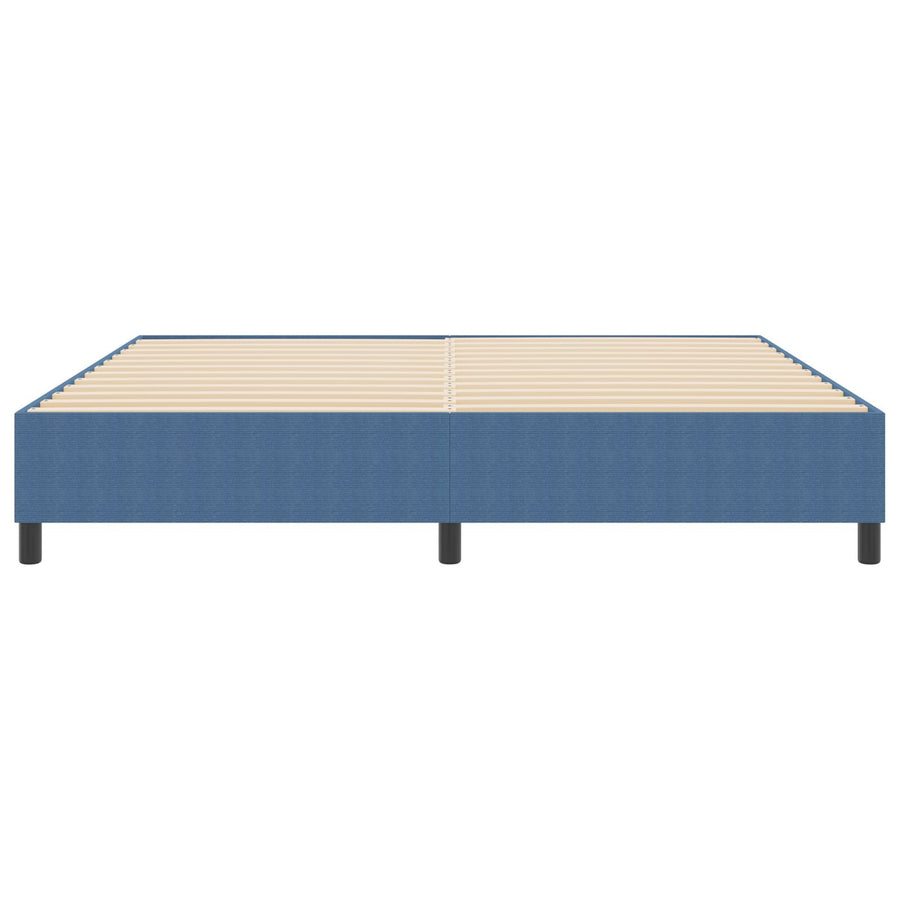 Boxspring Bed Velours Blauw 200 x 200 cm