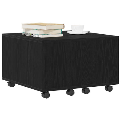 Salontafel Zwarte Eik 60X60X38 Cm Geengineerd Hout