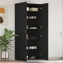 Schoenenkast Zwart Mdf Schoenenkast Rechthoekig Modern Deuren