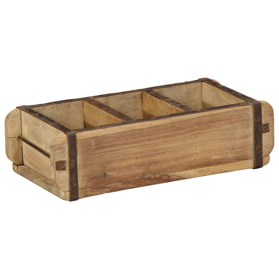 Dienbladen 4 Stuks Gemaakt Van Gerecycled Hout 30 x 14 x 9 cm