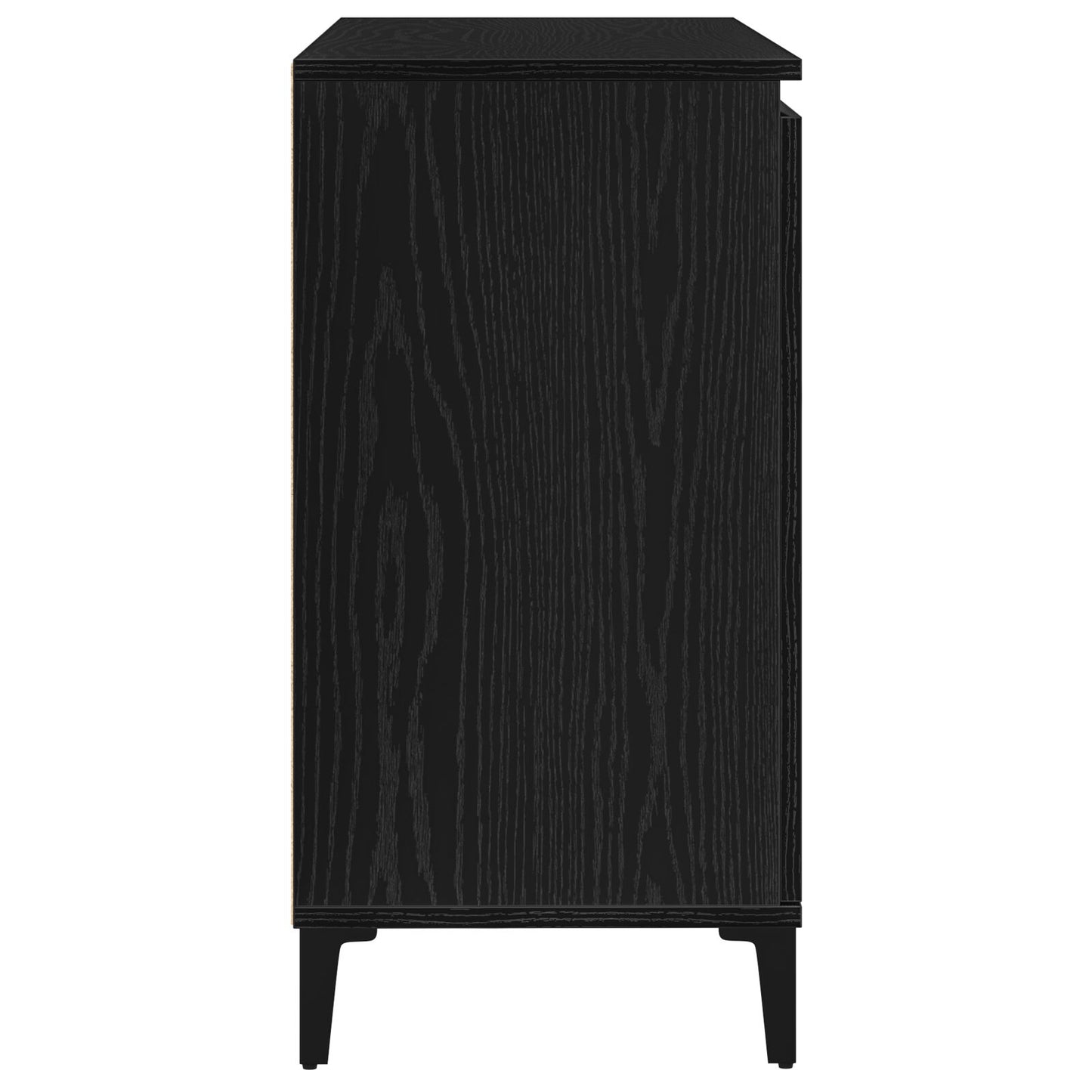 Dressoir Zwart Eiken 104X35X70 Cm Gegarandeerd Hout