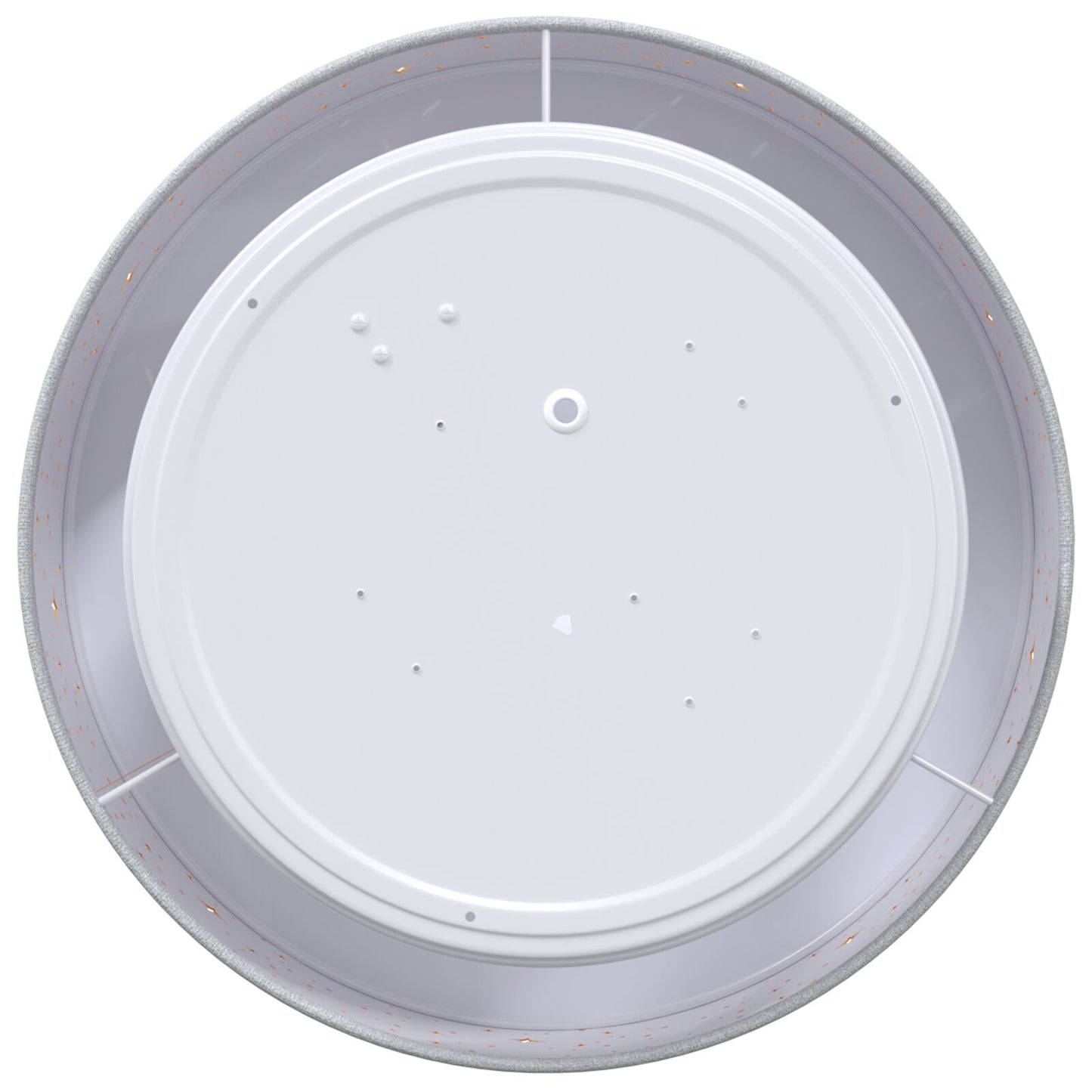 Plafondlampen Ø 30 Cm Kunststof E27 Ø30 x 13,5 cm Grijs met sterrenlampenkap