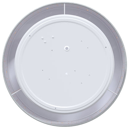 Plafondlampen Ø 30 Cm Kunststof E27 Ø30 x 13,5 cm Grijs met sterrenlampenkap