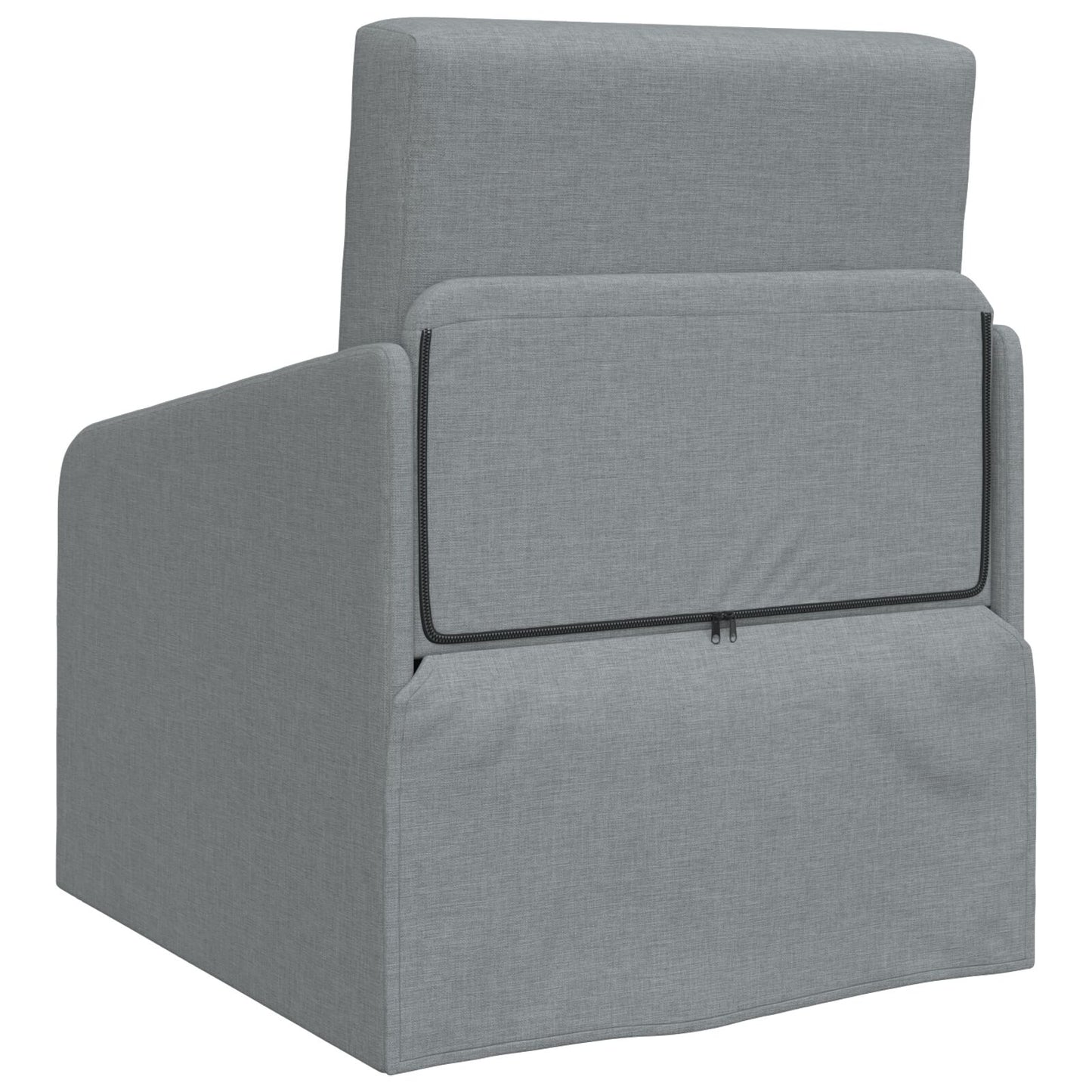 Vloer Sofa Bed 2-In-1 65X80X83 Cm Stof Licht grijs