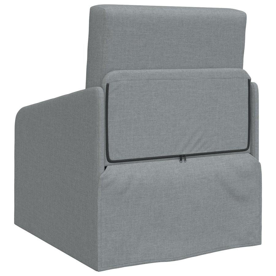 Vloer Sofa Bed 2-In-1 65X80X83 Cm Stof Licht grijs