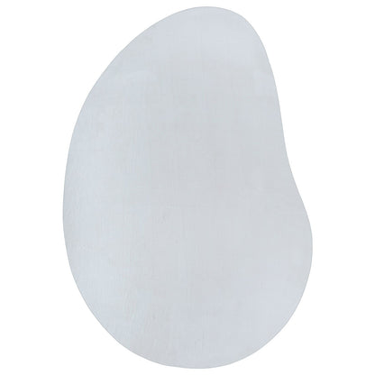 Area Kleed Polyester Antislip Grijs 80 x 150 cm Ovaal-Druppel