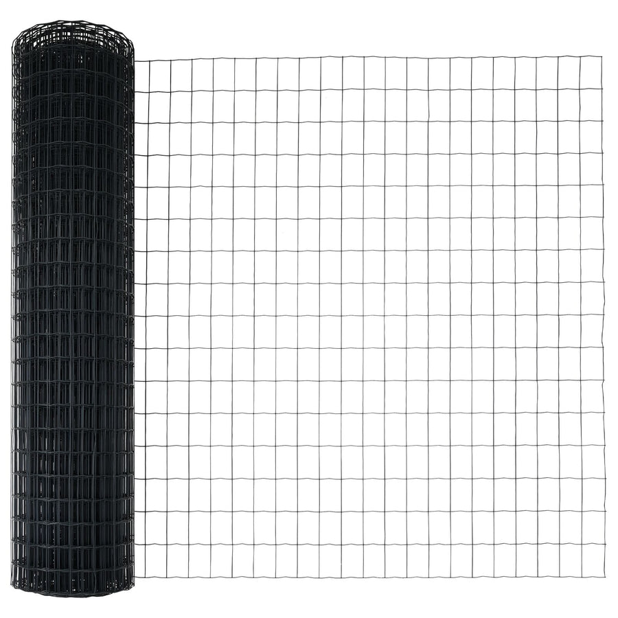 Tuinhekken Set Set Van 2 Grijs Poedergecoat Staal 25 X 1.2 M