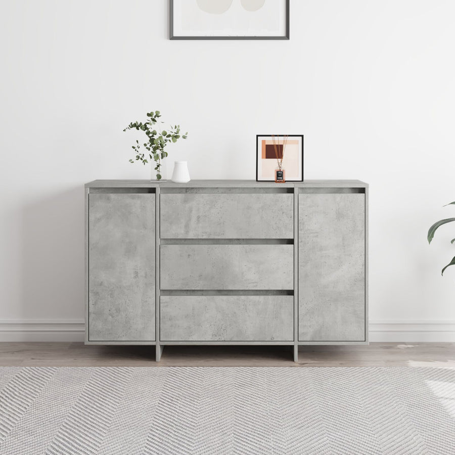 Zijtafel Betonnen Grijs Geëngineerd Hout Zijtafel Rechthoekig