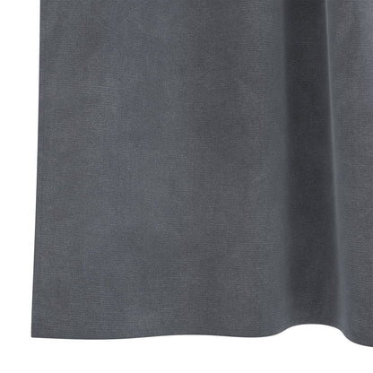 Zwarte Outdoorgordijnen 2 Stuks Super Lichtgrijs Fluweel Super Licht Grijs 140 x 245 cm met ophanglussen