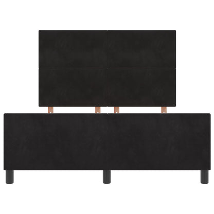 Zwarte Velours Bedombouw 160X200 Cm Crème
