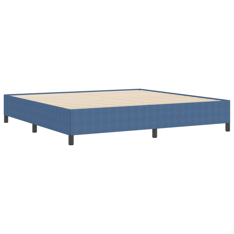 Bedframe Corduroy Stof Blauw 200 x 200 cm