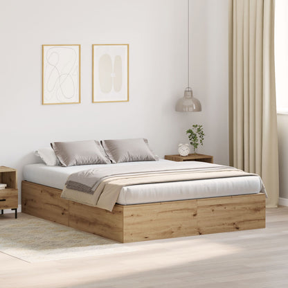 Opbergbedframe Artisan Eiken 150 x 200 cm