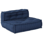Poef Indigo 70x70x54 cm katoen blauw