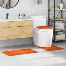 3-Delige Badmat Set Polypropyleen Antislip Oranje