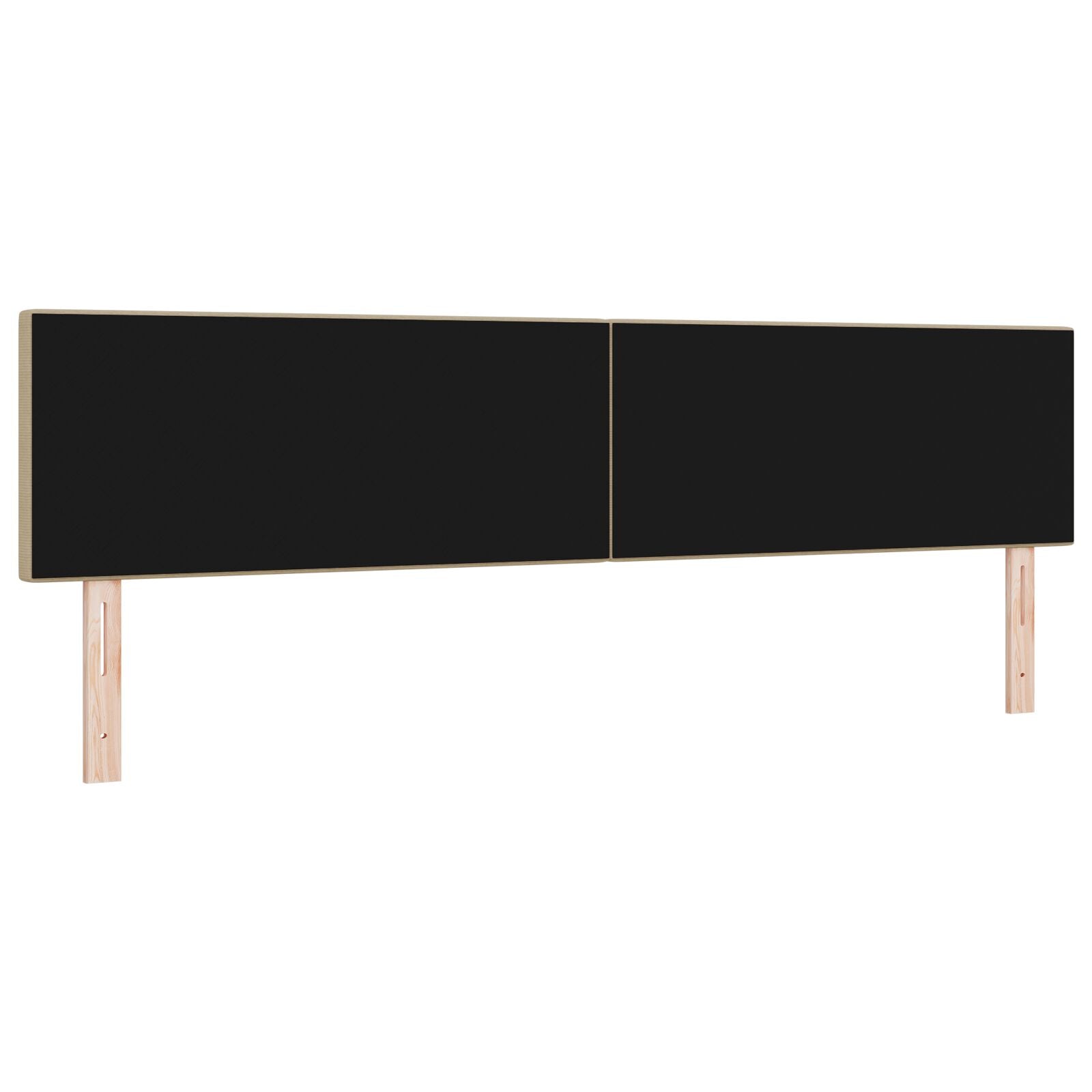Hoofdbord Eenvoudig Design Corduroy Stof Lichtgroen grijs 200 cm Laag hoofdeinde