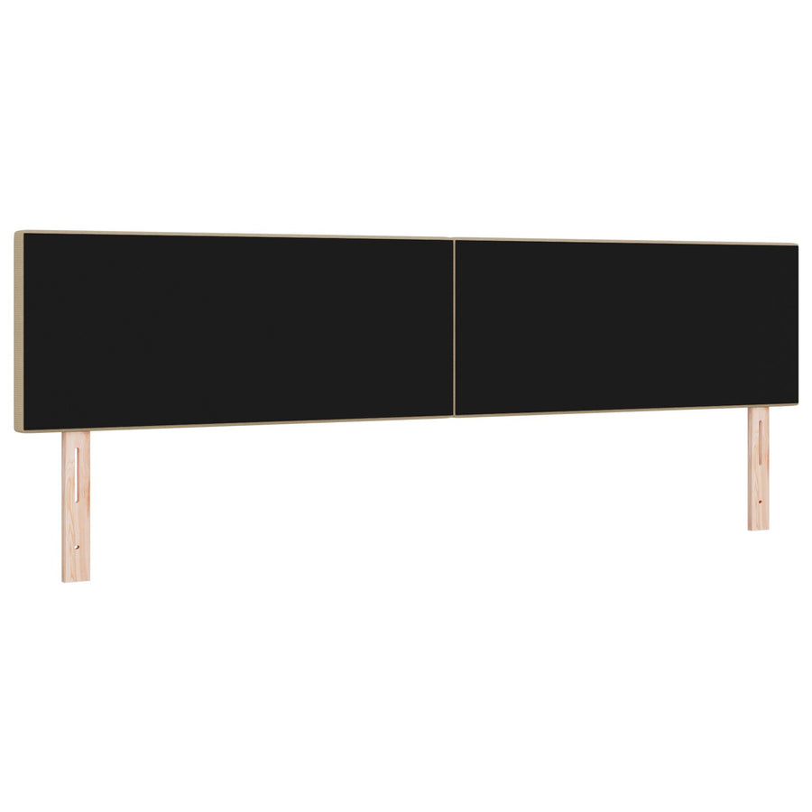 Hoofdbord Eenvoudig Design Corduroy Stof Lichtgroen grijs 200 cm Laag hoofdeinde