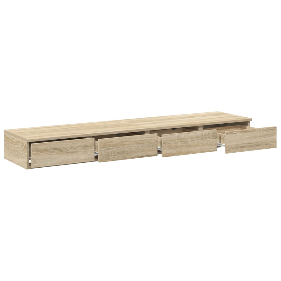 Nachtkastje Bewerkt Hout Opslag Sonoma eiken 140 x 36,5 x 16,5 cm