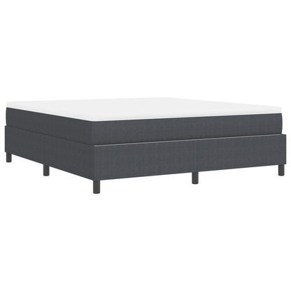 Boxspringbed Met Matras Donkergrijs Super King Corduroy Stof