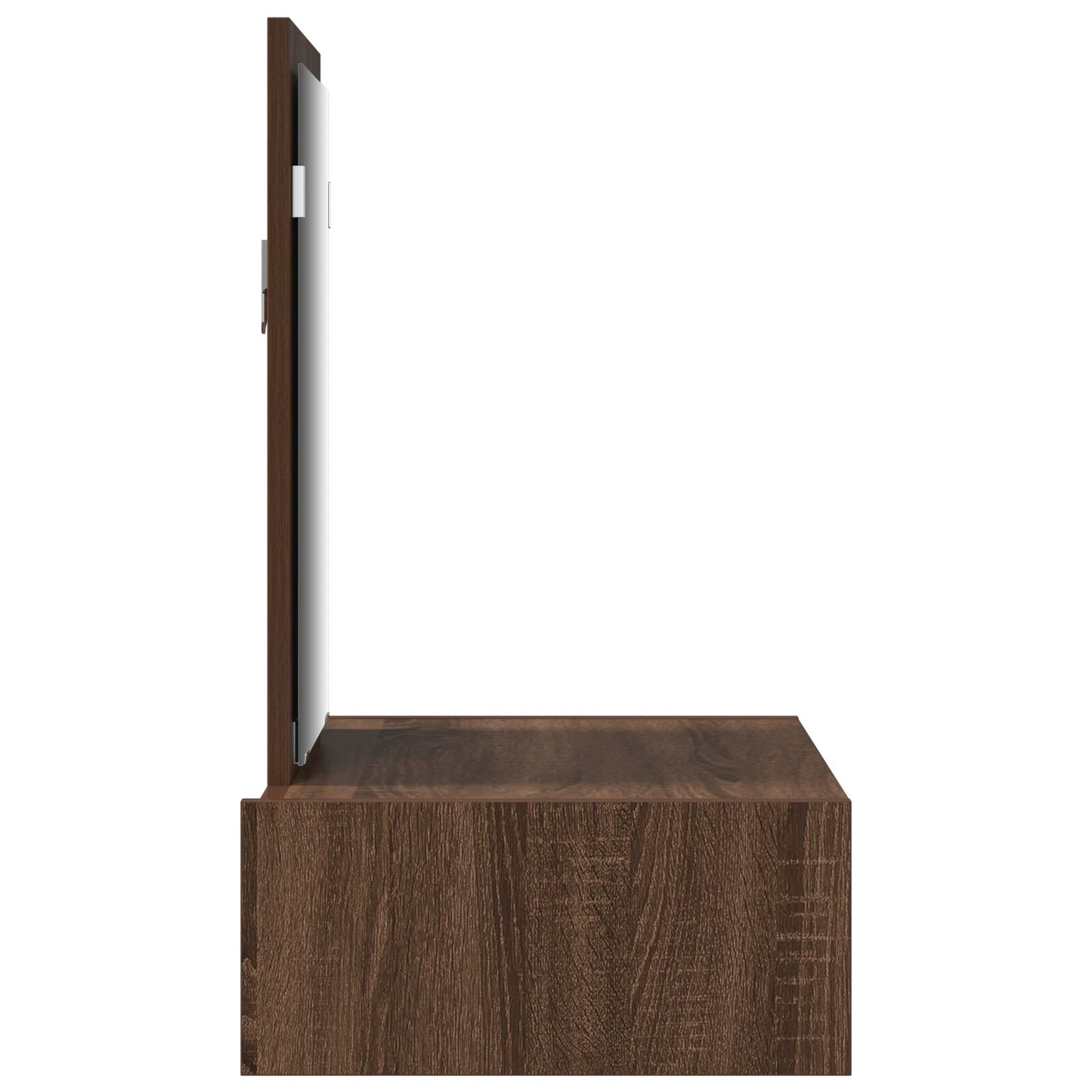 Wandkaptafel 60 x 40 x 70 cm Bruin eiken zonder LED