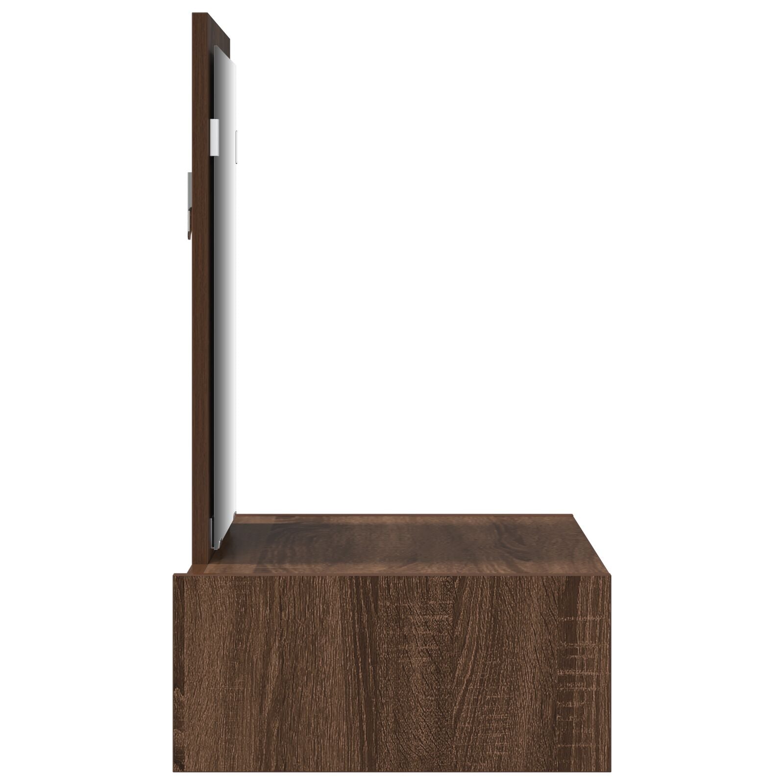 Wandkaptafel 60 x 40 x 70 cm Bruin eiken zonder LED