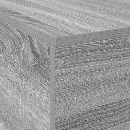 Opbergbedframe Grijs Sonoma 160X200 Cm Gerookt Eiken