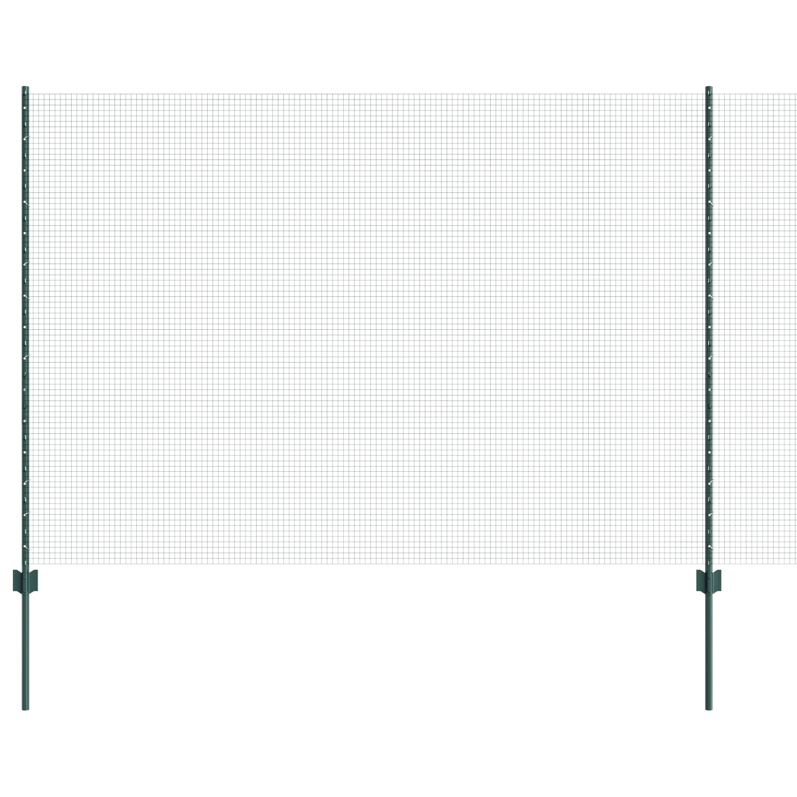 Gelaste Draadhek Met 22 U-Posts Groen 1.5X50 M Staal