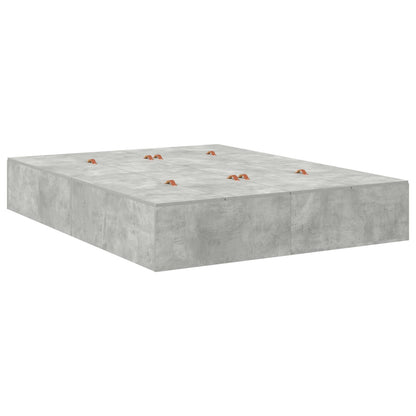 Opbergbedframe Betonnen Grijs Beton Grijs 140 x 190 cm