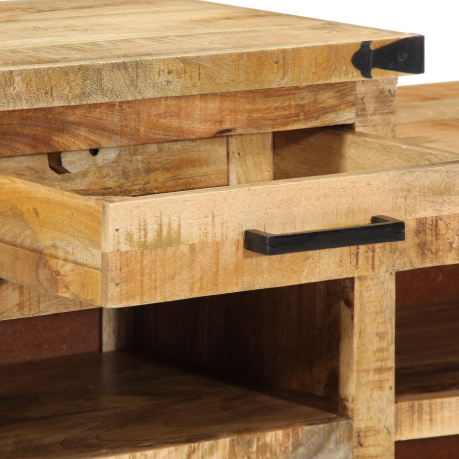 Schoenbank 110X35X50 Cm Massief Mangohout