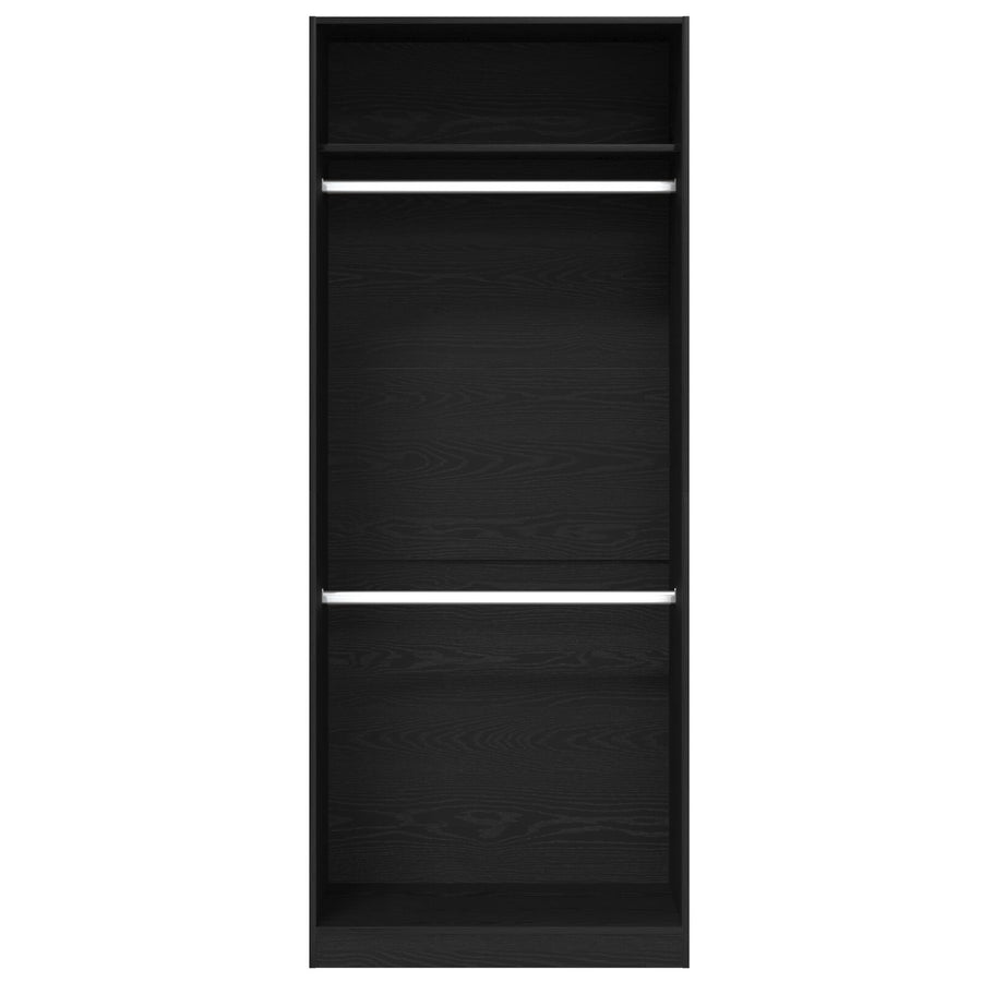 Kledingkast Zwarte Eik 80X50X200 Cm Gemaakt Van Hout