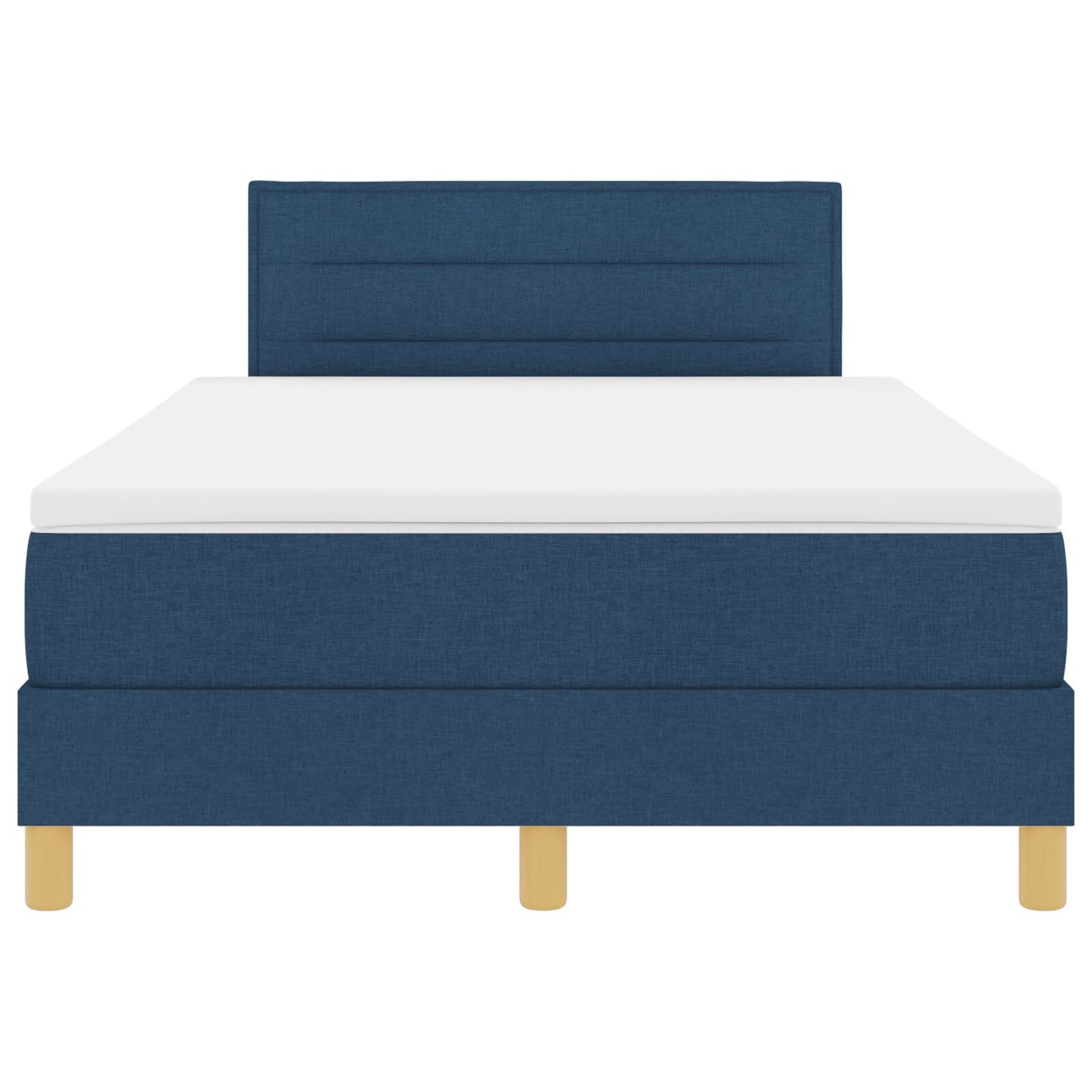 Boxspringbed Met Matras Stof Blauw 120 x 200 cm Lijnenontwerp