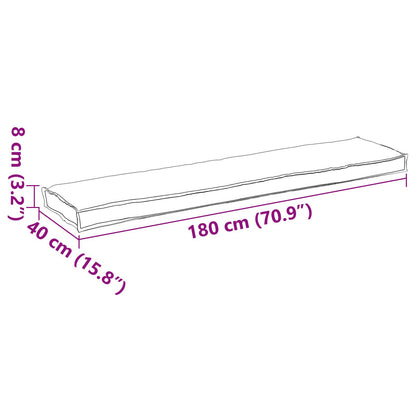 Pallet Kussen Voor Bank 180X40X8 Cm Oxford Stof Tropische jungle
