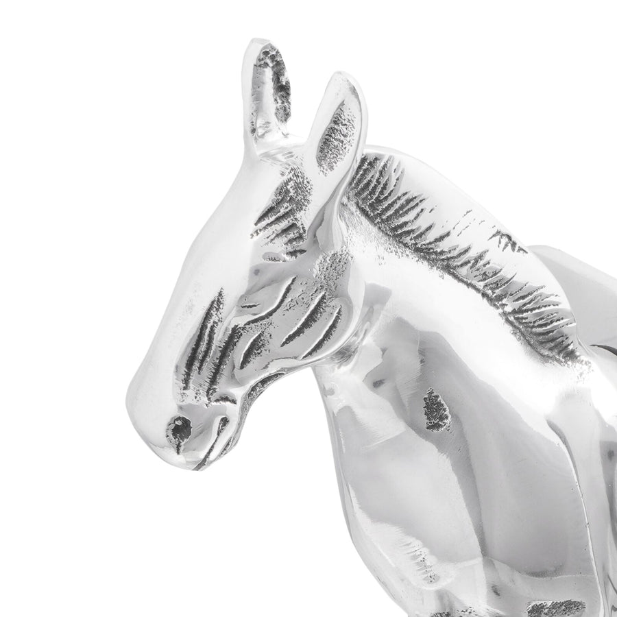 Boekensteunen 2 Stuks Zilver 11X14X25 Cm Aluminium Paard