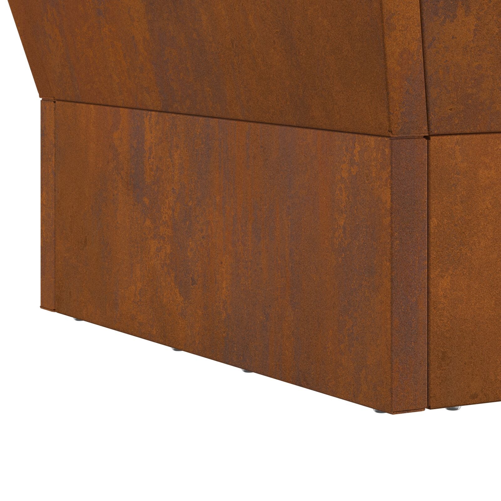 Vierkante Vuurkorf Verweerd Staal 40 x 40 x 30 cm Verweerd staal/Bruin