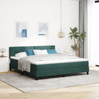 Box spring bed with mattress Dark Green 180 x 200 cm Velvet