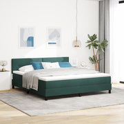 Boxspringbed 180x200 cm donkergroen fluweel