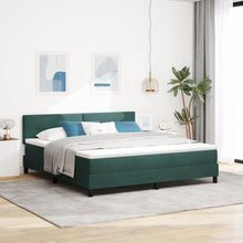 Boxspringbed Met Matras Donkergroen Super King Velvet Blauw