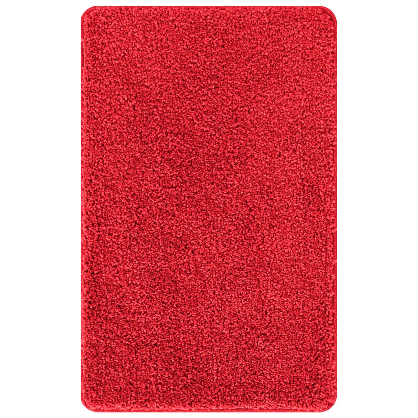 Badmat Rechthoekig Polypropyleen Antislip Rood 50 x 80 cm