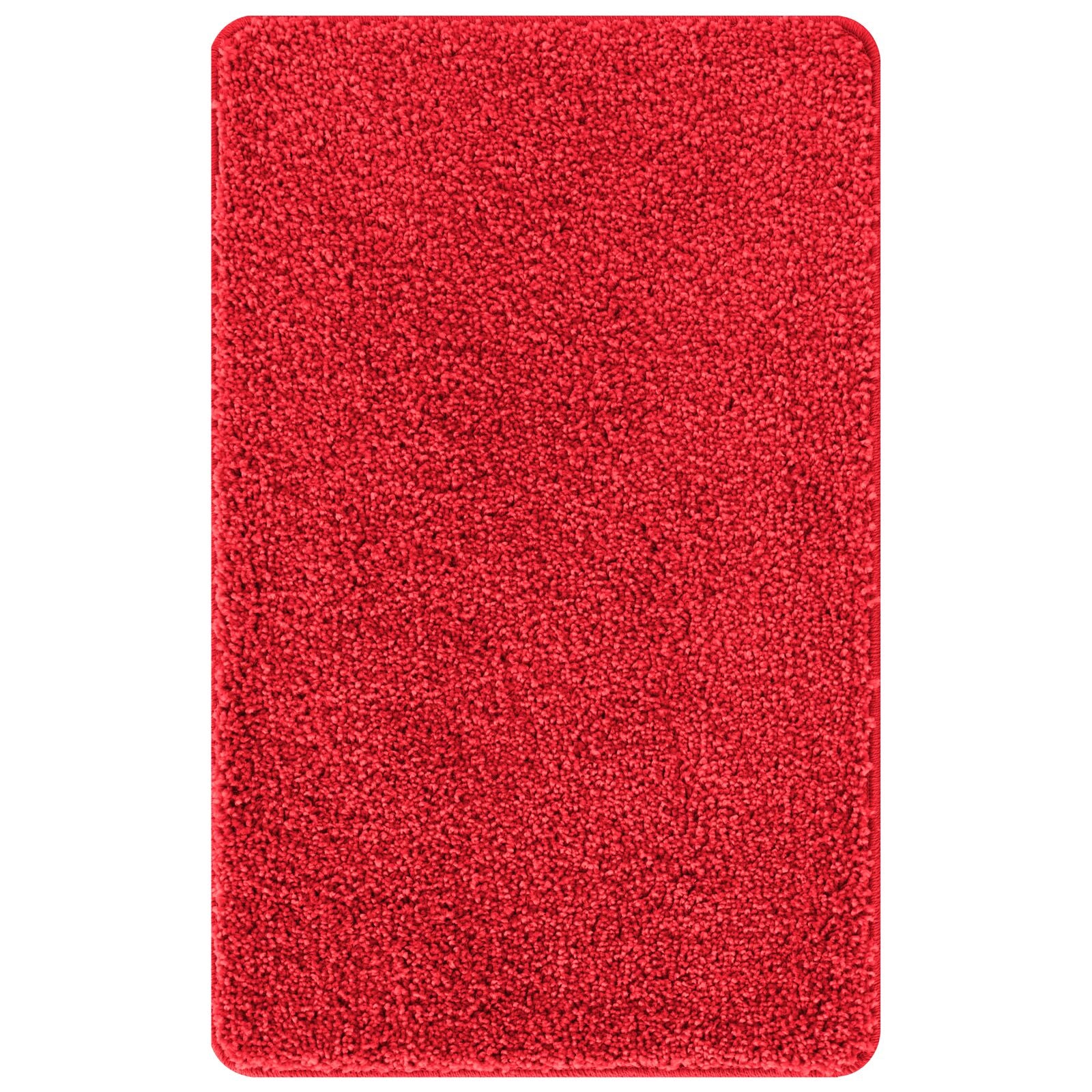 Badmat Rechthoekig Polypropyleen Antislip Rood 50 x 80 cm