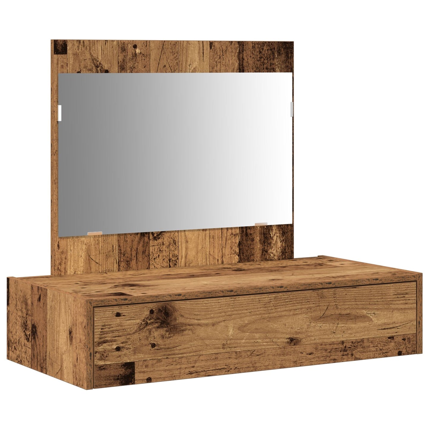 Wandkaptafel 83 x 40 x 70 cm Oude Hout zonder LED