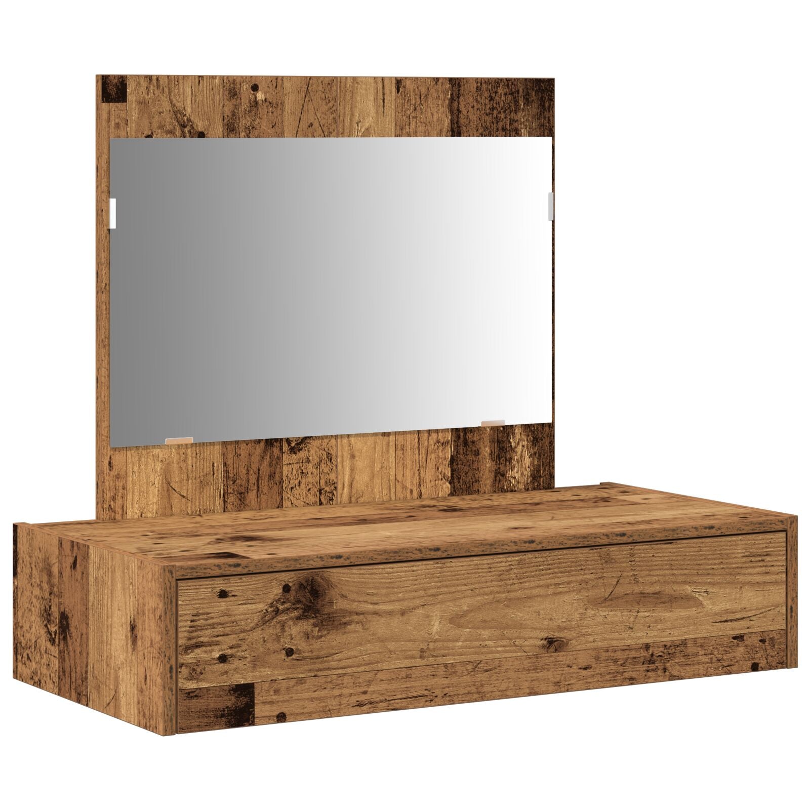 Wandkaptafel 83 x 40 x 70 cm Oude Hout zonder LED