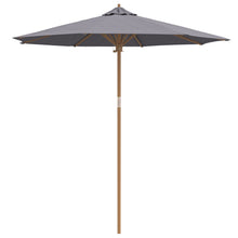 Tuinparasol 240X260 Cm Bamboe 240 x 240 x 260 cm Donkergrijs
