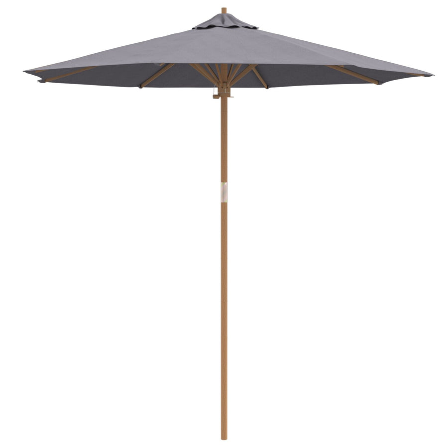 Tuinparasol 240X260 Cm Bamboe 240 x 240 x 260 cm Donkergrijs
